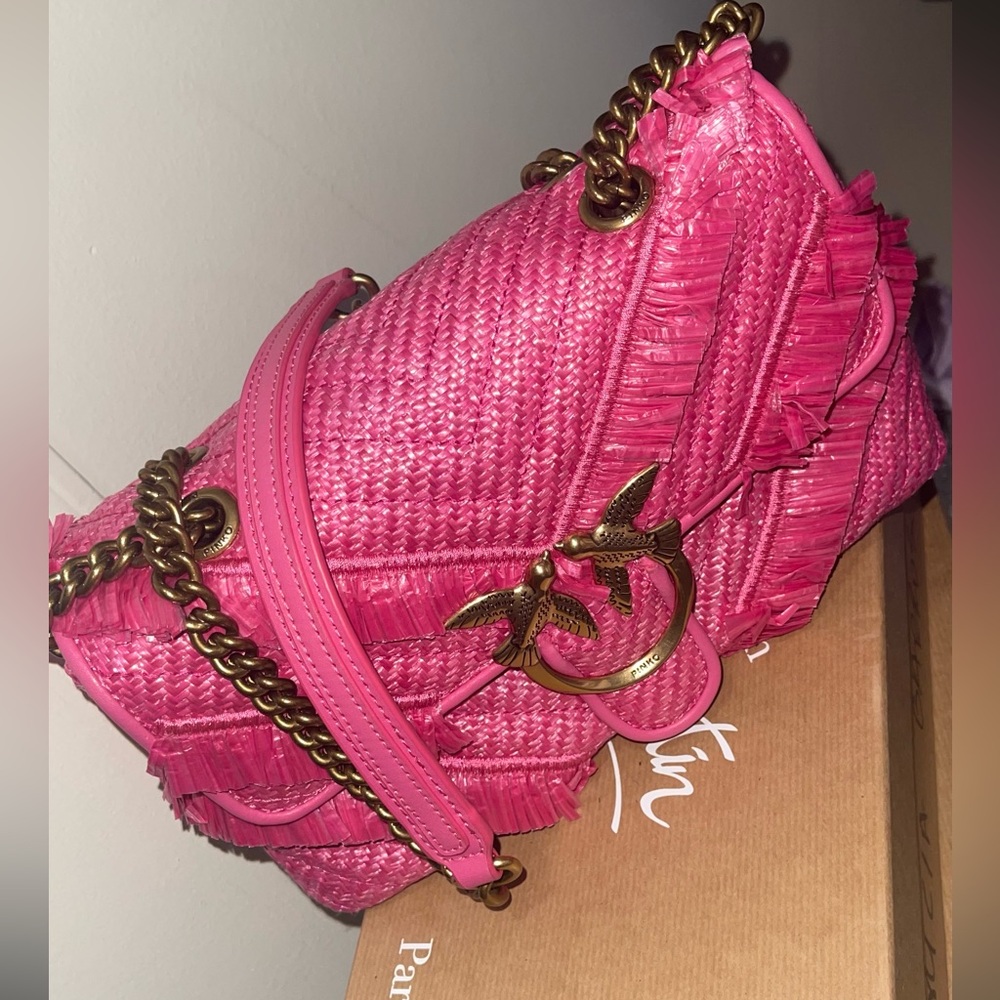 BRAND NEW Pinko Raffia handbag